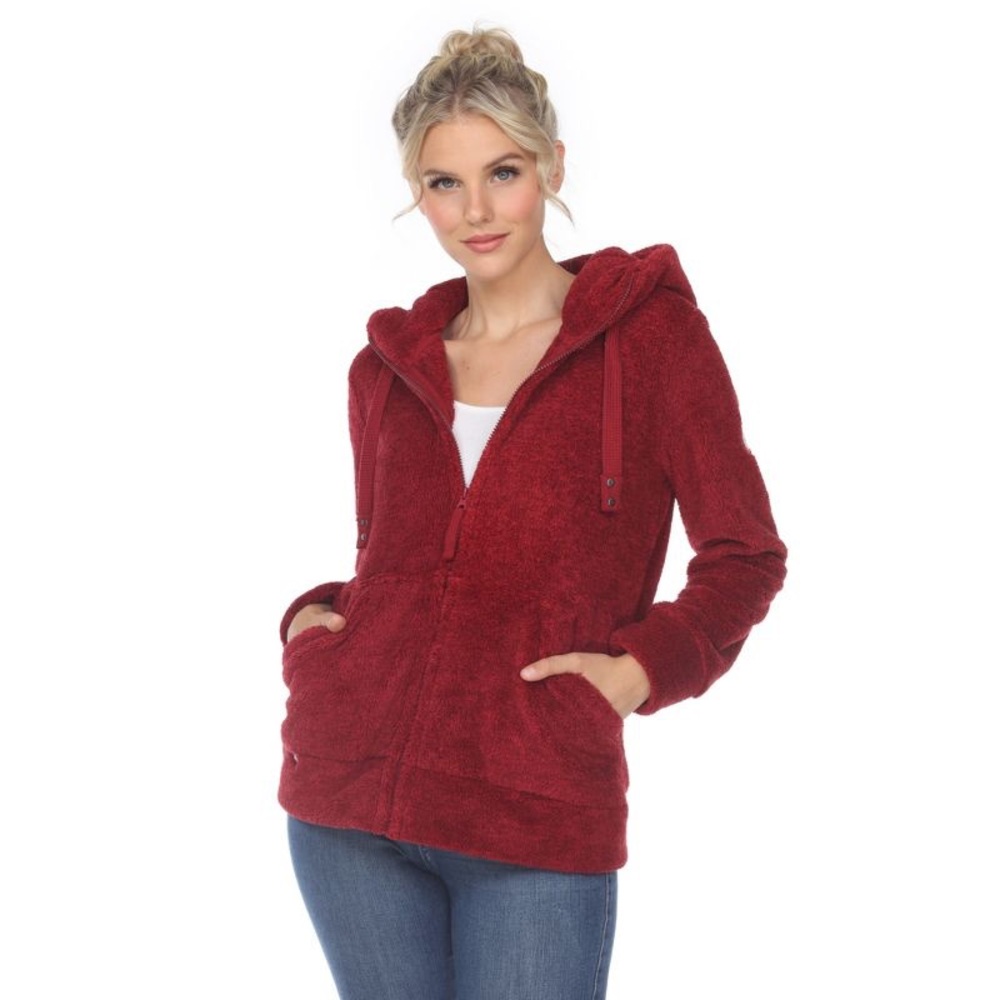 NWOT White Mark Women's Hooded Sherpa Jacket